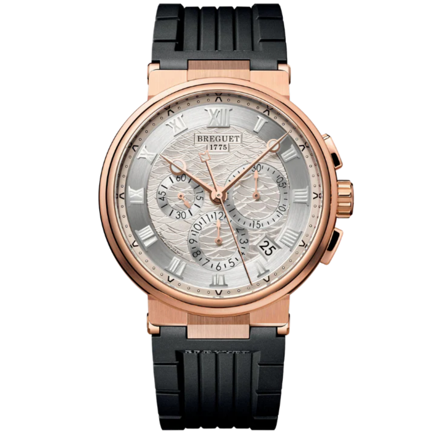 MARINE CHRONOGRAPHE 5527 42 ROSE GOLD WITH SILVER DIAL