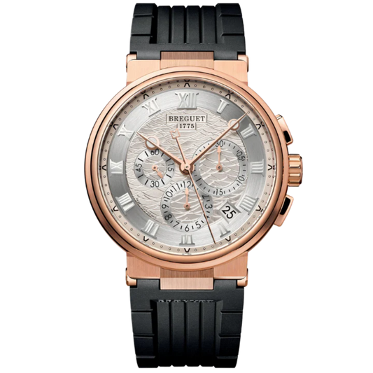 MARINE CHRONOGRAPHE 5527 42 ROSE GOLD WITH SILVER DIAL