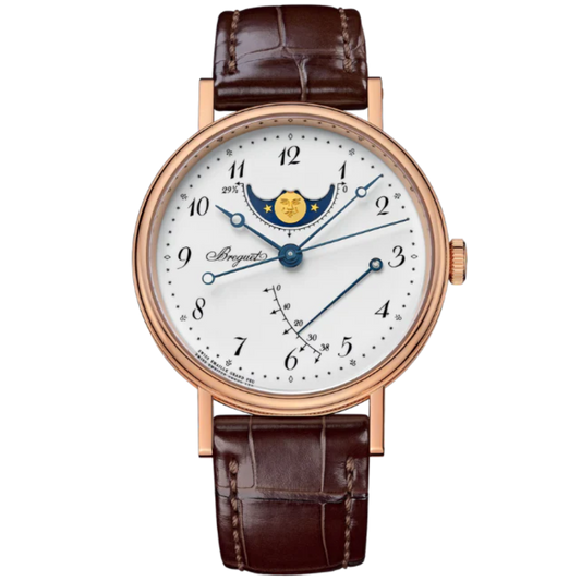 CLASSIQUE 8787 36 MM 18K ROSE GOLD WITH WHITE "GRAND FEU" ENAMEL DIAL