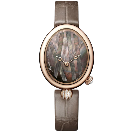 REINE DE NAPLES 9808 33 MM 18K ROSE GOLD WITH TAHITIAN MOTHER OF PEARL DIAL
