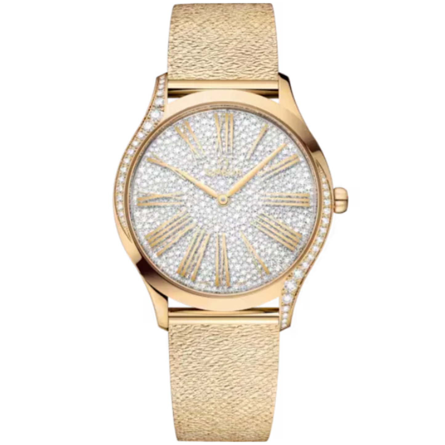 DE VILLE TRÉSOR 36 MM MOONSHINE™ GOLD WITH WHITE DIAL