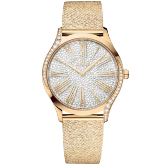 DE VILLE TRÉSOR 36 MM MOONSHINE™ GOLD WITH WHITE DIAL