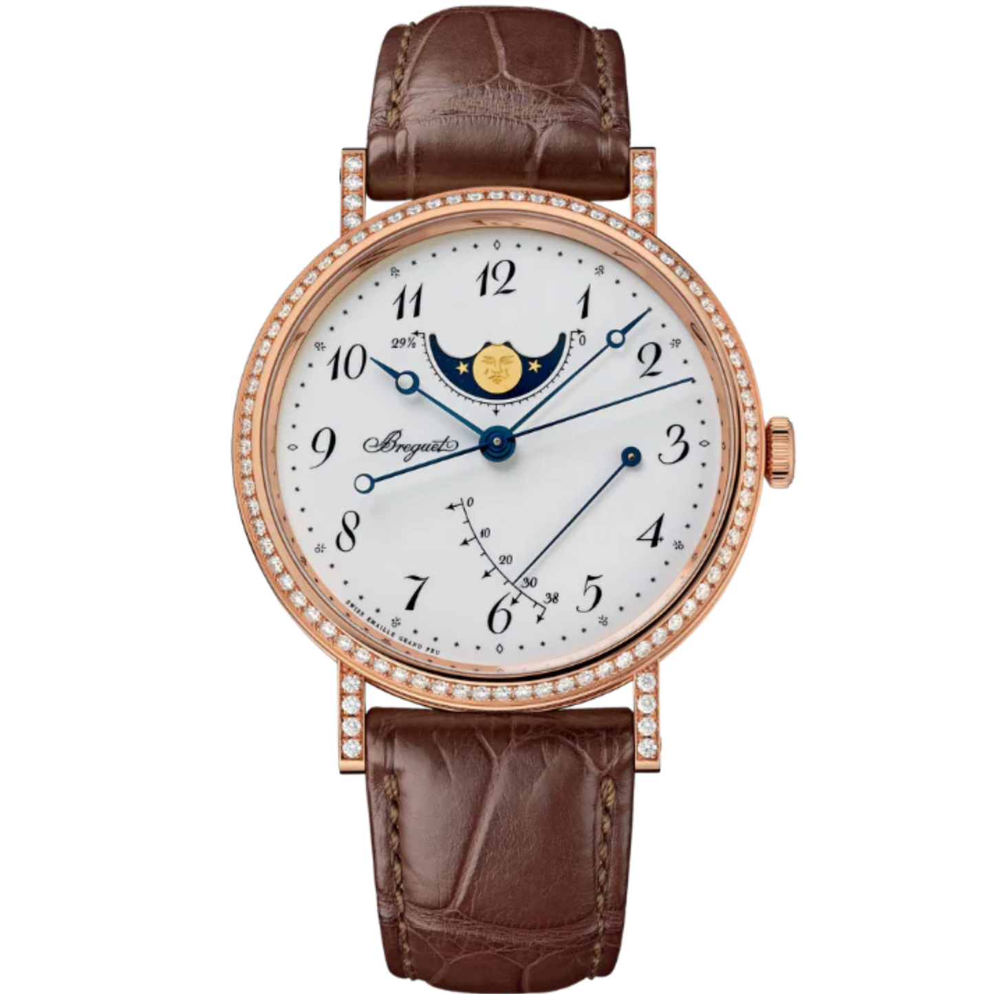 CLASSIQUE 7788 39 MM ROSE GOLD WITH WHITE "GRAND FEU" ENAMEL DIAL