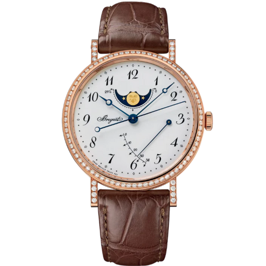 CLASSIQUE 7788 39 MM ROSE GOLD WITH WHITE "GRAND FEU" ENAMEL DIAL