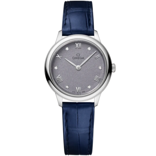 DE VILLE PRESTIGE 27 MM STAINLESS STEEL WITH BLUE DIAL