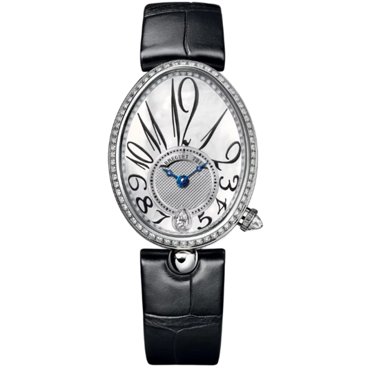 REINE DE NAPLES 8918 36 MM WHITE GOLD WITH MOTHER OF PEARL DIAL