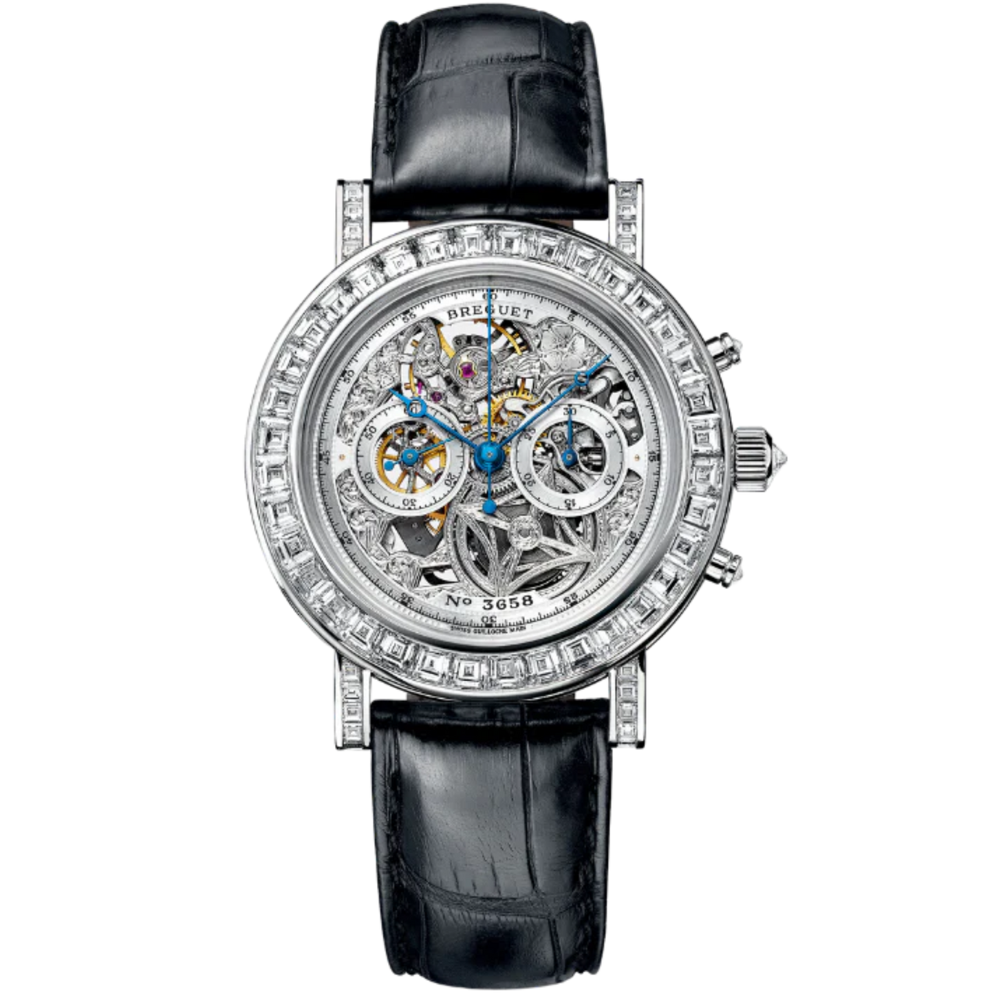 CLASSIQUE 5238 40 MM 18K WHITE GOLD WITH OPEN WORKED CHRONOGRAPH DIAL