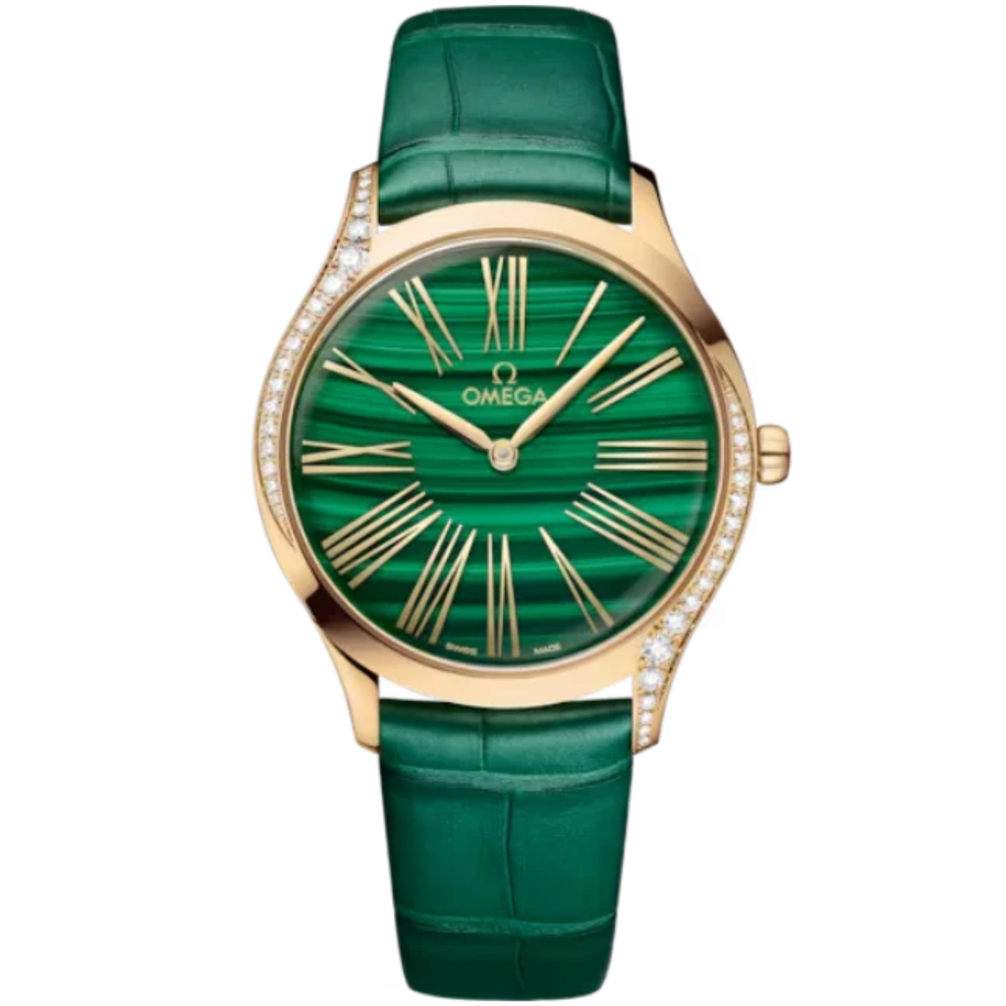 DE VILLE TRÉSOR 36 MM MOONSHINE™ GOLD WITH GREEN DIAL