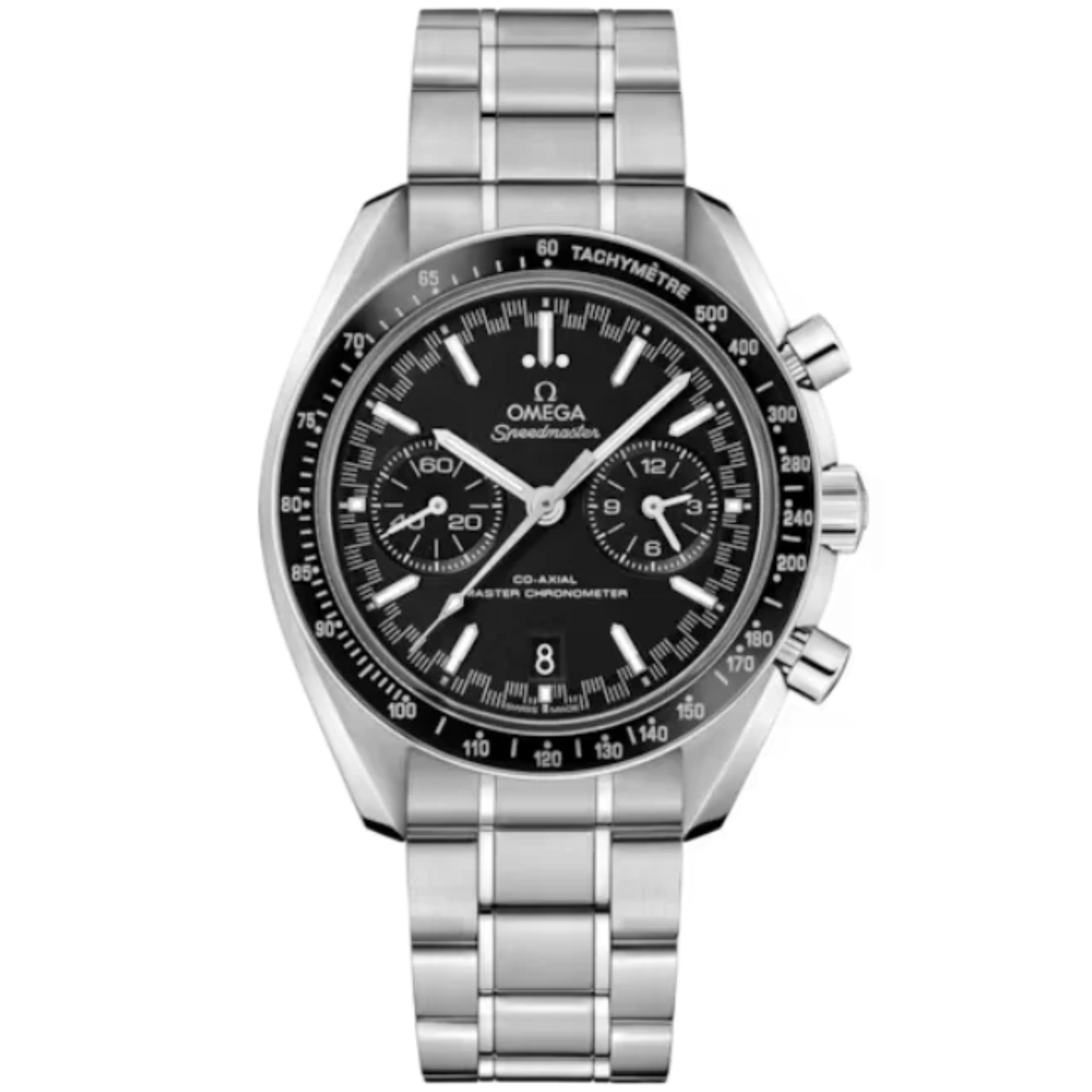 SPEEDMASTER RACING 44 MM STAINLESS STEEL WITH BLACK DIAL