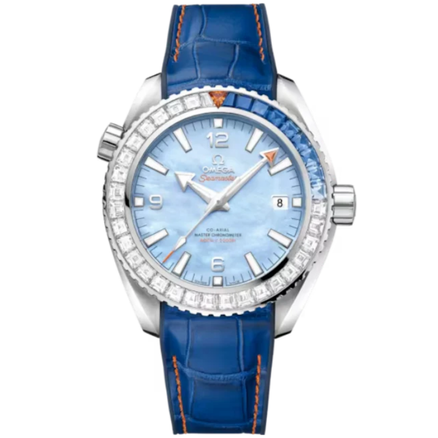 SEAMASTER PLANET OCEAN 600M 43 MM WHITE GOLD WITH BLUE MOTHER OF PEARL DIAL