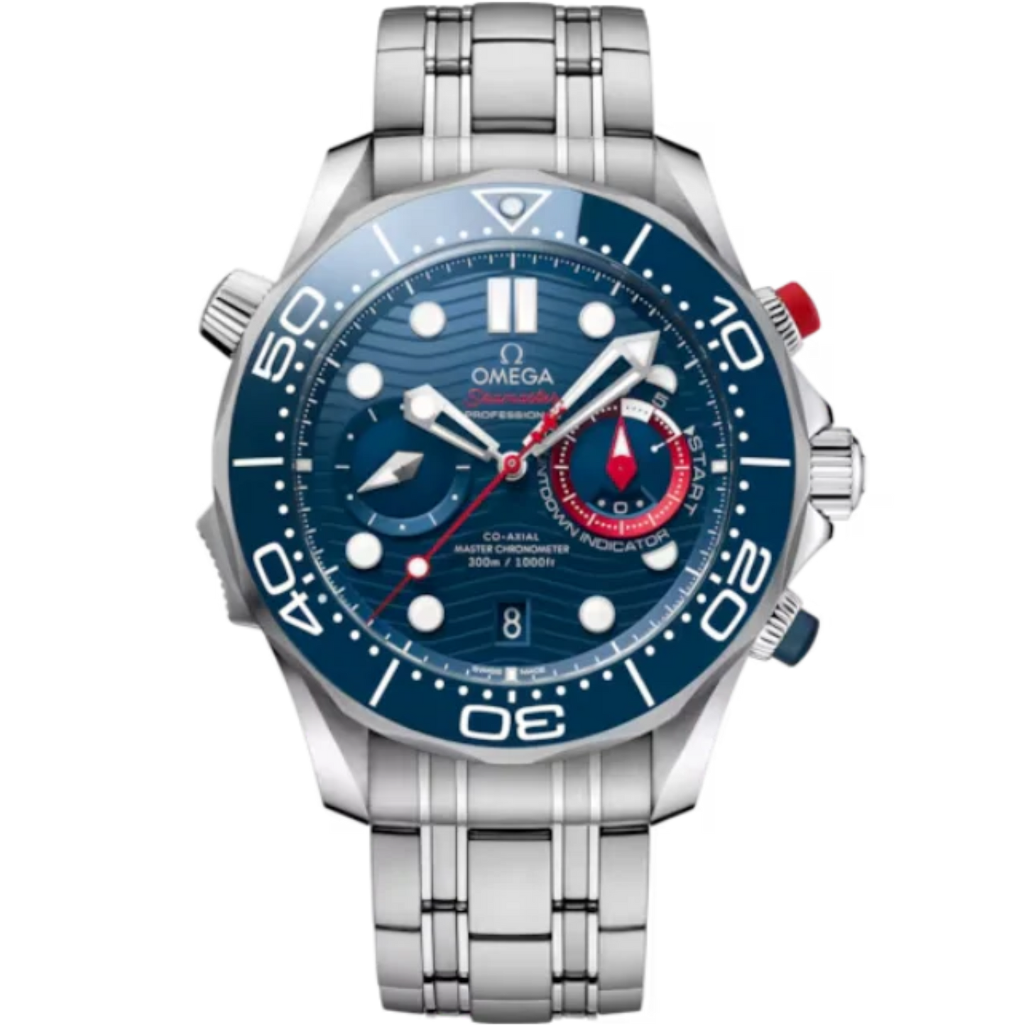 SEAMASTER DIVER 300M AMERICA'S CUP 44 MM STAINLESS STEEL WITH BLUE DIAL