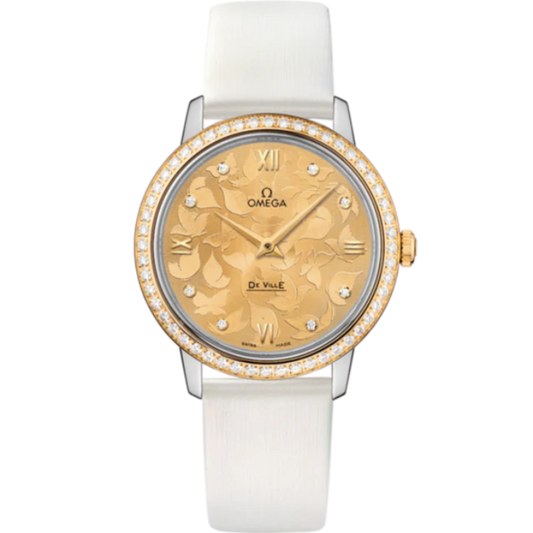 DE VILLE PRESTIGE BUTTERFLY 33 MM STAINLESS STEEL - YELLOW GOLD WITH YELLOW DIAL
