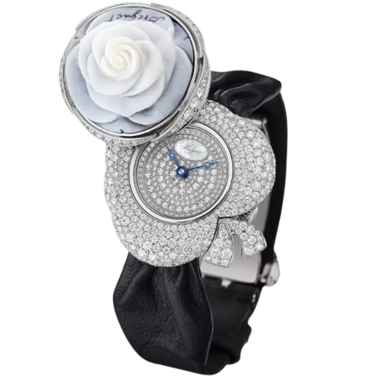 SECRET DE LA REINE GJ24BB8548DDC3 31 MM WHITE GOLD WITH WHITE DIAL
