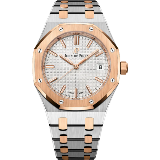 Royal Oak Selfwinding 34MM Stainless Steel Bracelet Silver-Toned Dial With Grande Tapisserie Pattern Stainless Steel Case