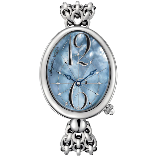 REINE DE NAPLES 8967 43 MM STAINLESS STEEL WITH BLUE MOTHER OF PEARL DIAL