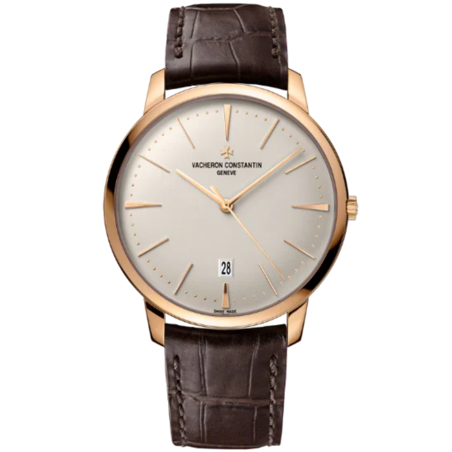 PATRIMONY SELF-WINDING 40 MM PINK GOLD WITH WHITE BRASS DIAL