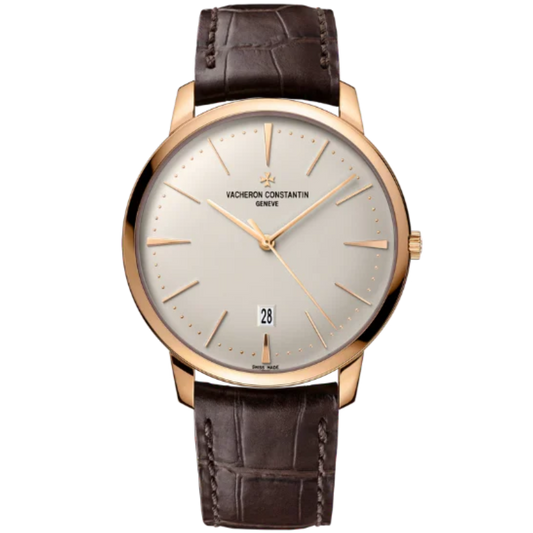 PATRIMONY SELF-WINDING 40 MM PINK GOLD WITH WHITE BRASS DIAL