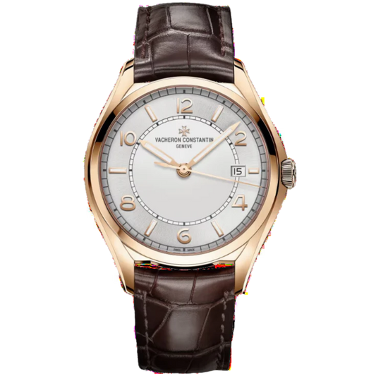 4600E/000R-B441 Vacheron Constantin Rose Gold Silver Dial On Leather