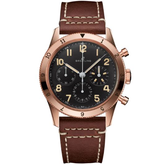 AVI 1953 EDITION 41 MM 18K ROSE GOLD WITH BLACK DIAL