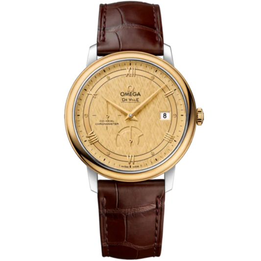 DE VILLE PRESTIGE 39 MM STAINLESS STEEL - YELLOW GOLD WITH YELLOW DIAL