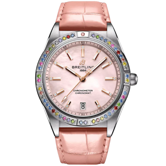 CHRONOMAT AUTOMATIC SOUTH SEA 36 MM STAINLESS STEEL & 18K ROSE GOLD WITH PINK MOTHER OF PEARL DIAL