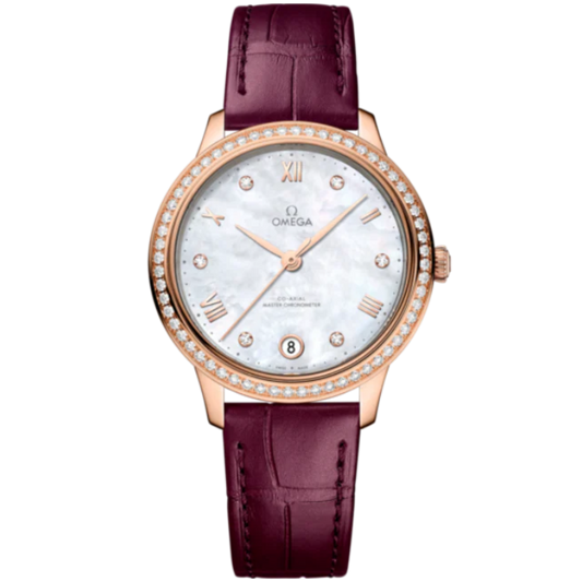 DE VILLE PRESTIGE 34 MM SEDNA™ GOLD WITH MOTHER OF PEARL DIAL