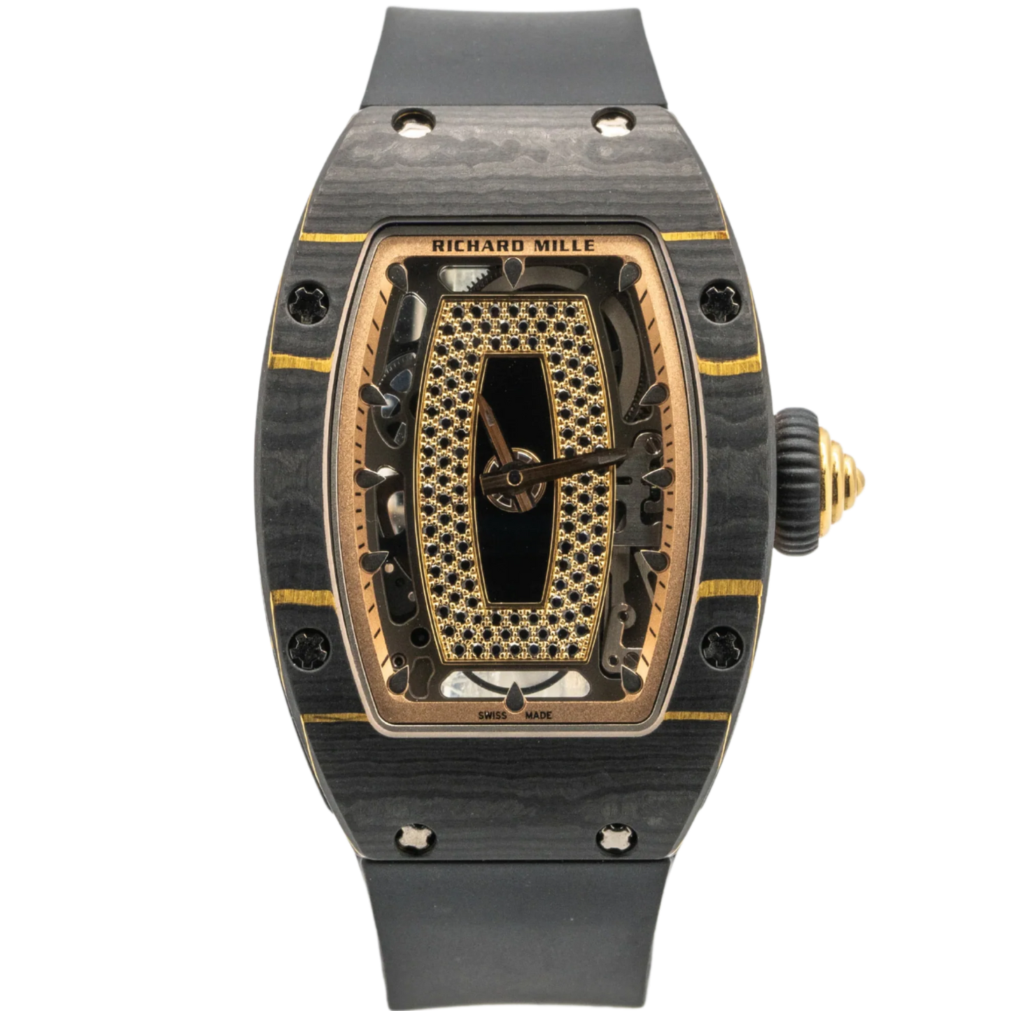Richard Mille	RM07-01 Black/Gold NTPT Onyx Lips Black Diamond Dial