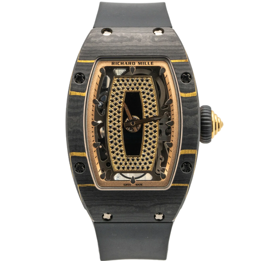 Richard Mille	RM07-01 Black/Gold NTPT Onyx Lips Black Diamond Dial