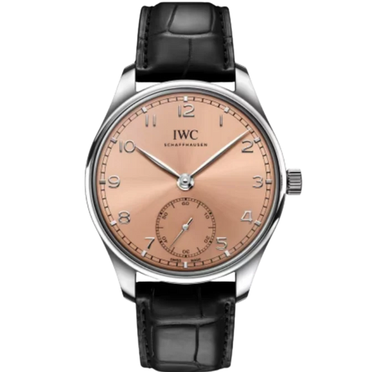 PORTUGIESER AUTOMATIC 40 MM STAINLESS STEEL WITH PINK DIAL