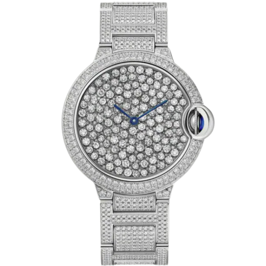 BALLON BLEU DE CARTIER 37 MM 18K WHITE GOLD WITH WHITE GOLD DIAL