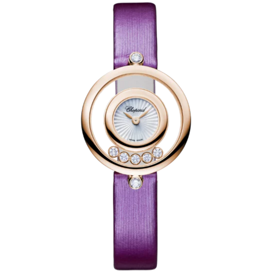 HAPPY DIAMONDS ICONS 26 MM ETHICAL ROSE GOLD WITH MOTHER OF PEARL DIAL