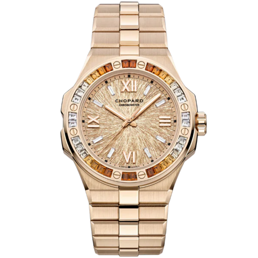 ALPINE EAGLE 41 MM ETHICAL ROSE GOLD - SPESSARTITES - SAPPHIRES WITH PINK DAWN DIAL