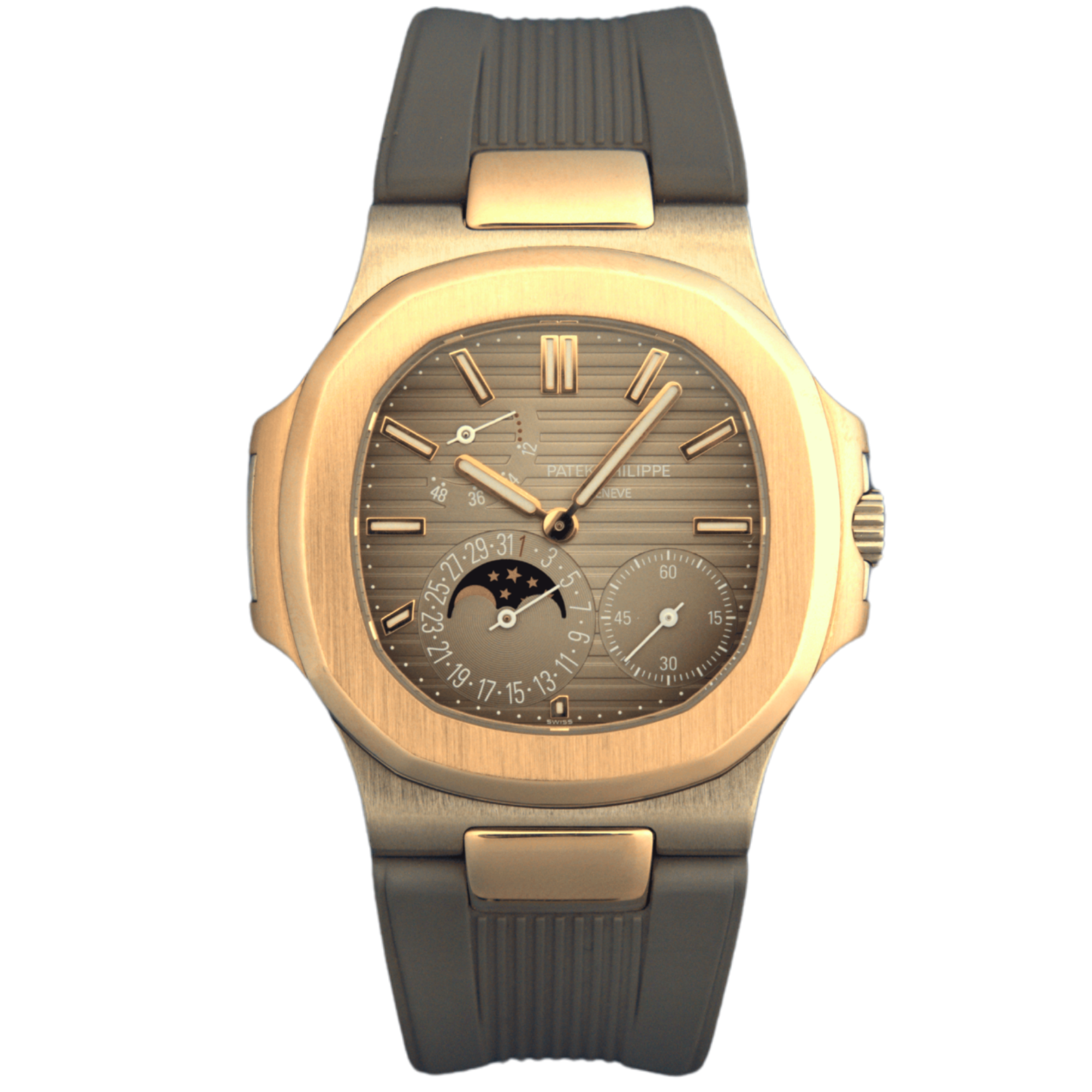 Patek Nautilus Philippe Ref. 5712GR Two Tone Moonphase on Strap