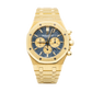 26331BA.OO.1220BA.01 41MM Yellow Gold Blue Dial Chronograph