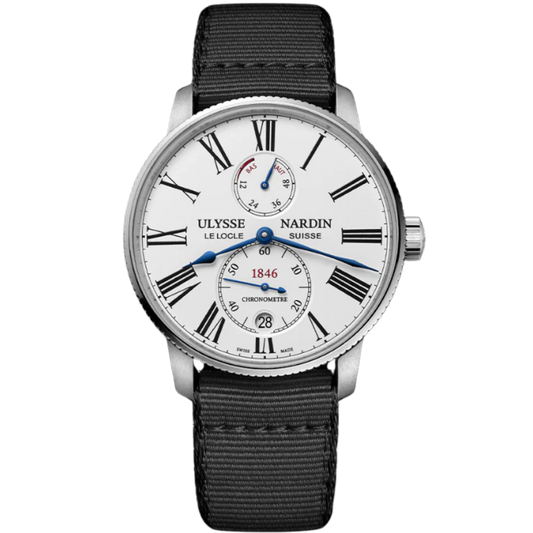 MARINE TORPILLEUR 42 MM STAINLESS STEEL WITH WHITE DIAL