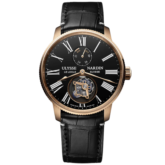 TORPILLEUR TOURBILLON 42 MM ROSE GOLD WITH BLACK DIAL