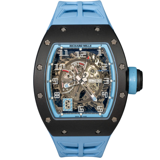 Richard Mille RM030 Black Carbon Argentina Edition Blue Rehaut