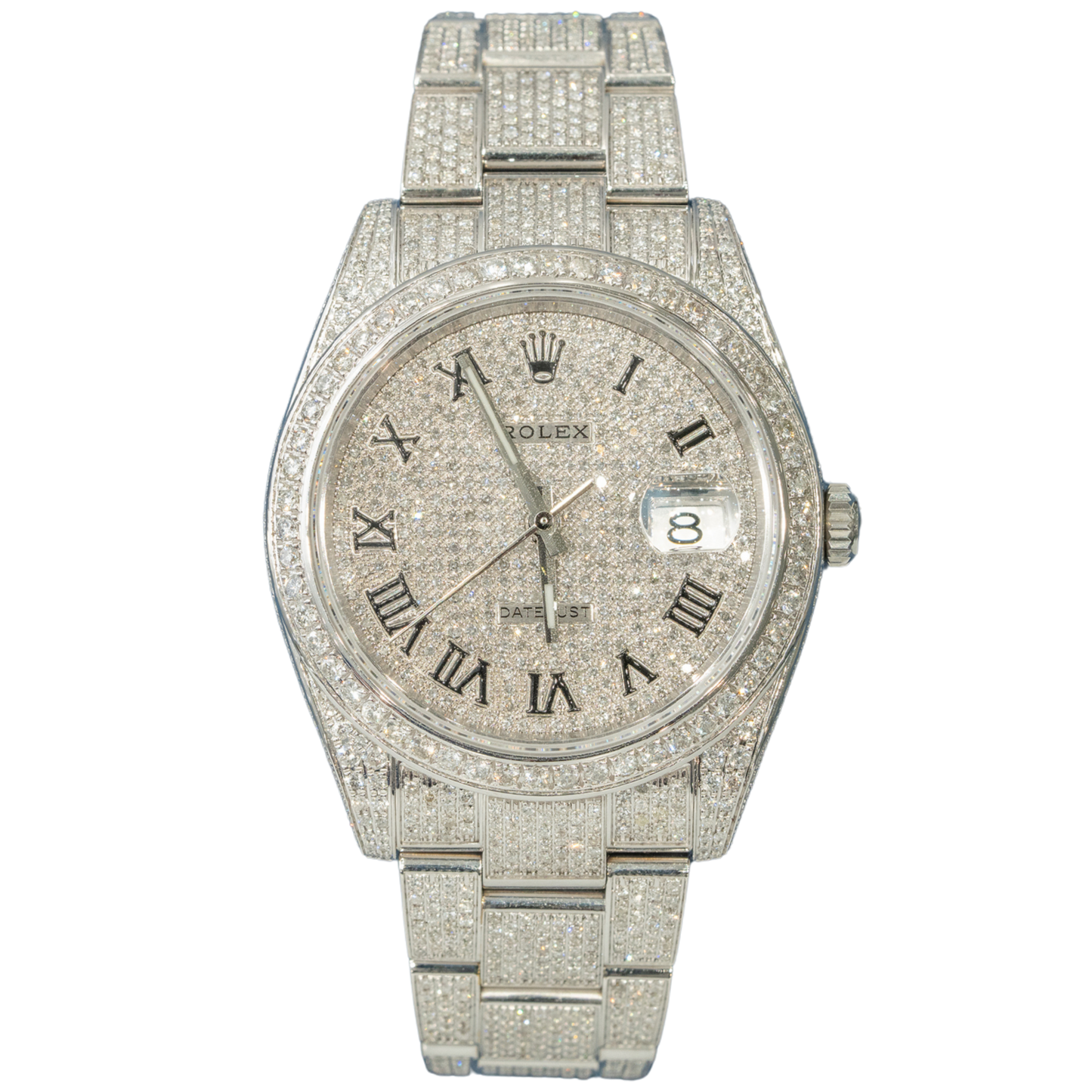 Rolex Datejust Ref. 126300 41MM BUSSDOWN on Oyster Black Roman Dial