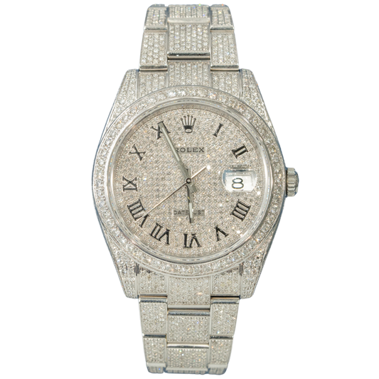 Rolex Datejust Ref. 126300 41MM BUSSDOWN on Oyster Black Roman Dial
