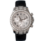 Rolex Daytona Ref. 116599BR White Gold Factory Diamond Set Dial/Bezel/Lugs on Blue Leather Strap with Roman Markers