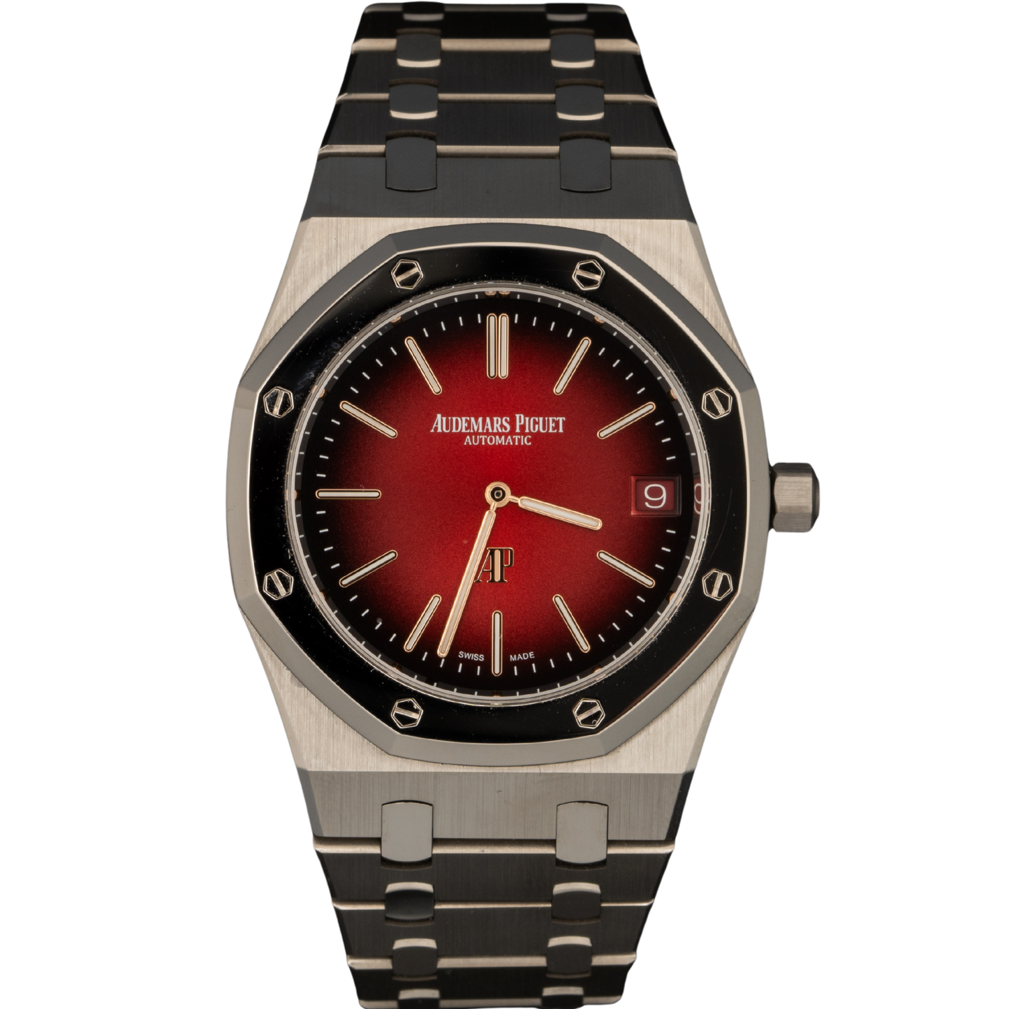 Audemars Piguet Royal Oak Ref. 16202XT.OO.1240XT.01 39MM Titanium/BMG Bezel Jumbo Ultrathin Red Dial