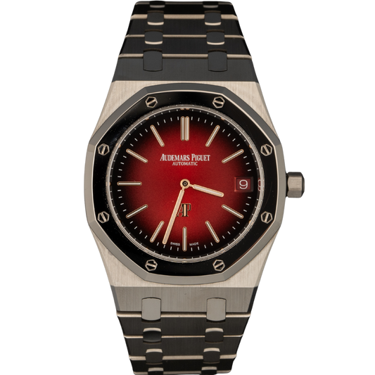 Audemars Piguet Royal Oak Ref. 16202XT.OO.1240XT.01 39MM Titanium/BMG Bezel Jumbo Ultrathin Red Dial