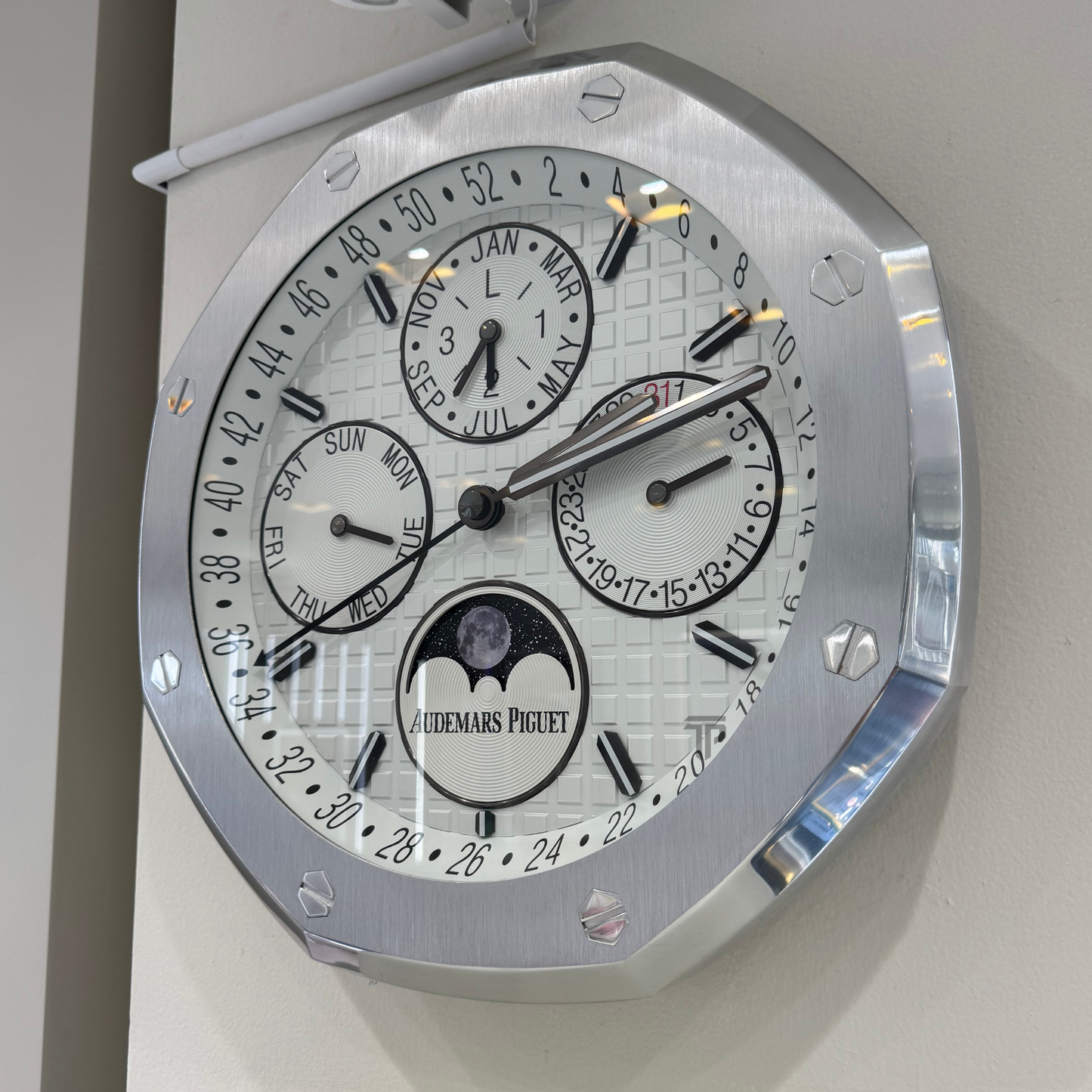 Audemars Piguet Perpetual Calendar Wall Clock White Dial