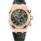 Audemars Piguet Royal Oak Ref. 26240OR.OO.D404CR.02 41mm Rose Gold Chronograph On Leather Green Dial