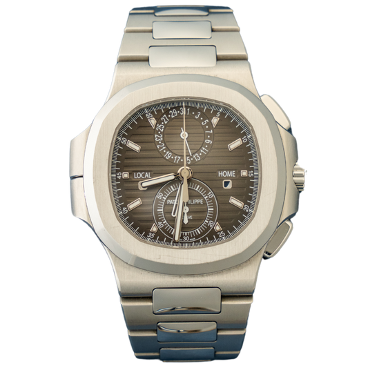 Patek Philippe Nautilus Ref. 5990/1A Stainless Steel Travel Time Grey Dial