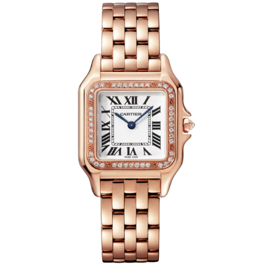 PANTHERE DE CARTIER 36 MM ROSE GOLD WITH SILVER DIAL