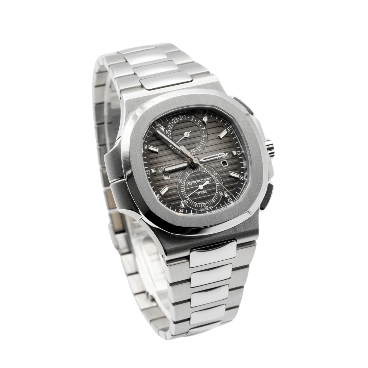 Patek Philippe  Nautilus Ref. 5990/1A Stainless Steel Travel Time Grey Dial