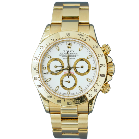 Rolex Daytona Ref. 116528 Yellow Gold White Dial