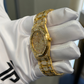 Audemars Piguet Ref. 56530BA 33MM Yellow Gold Royal Oak Full Pave Factory Set Ruby Markers (Watch + Service Papers)