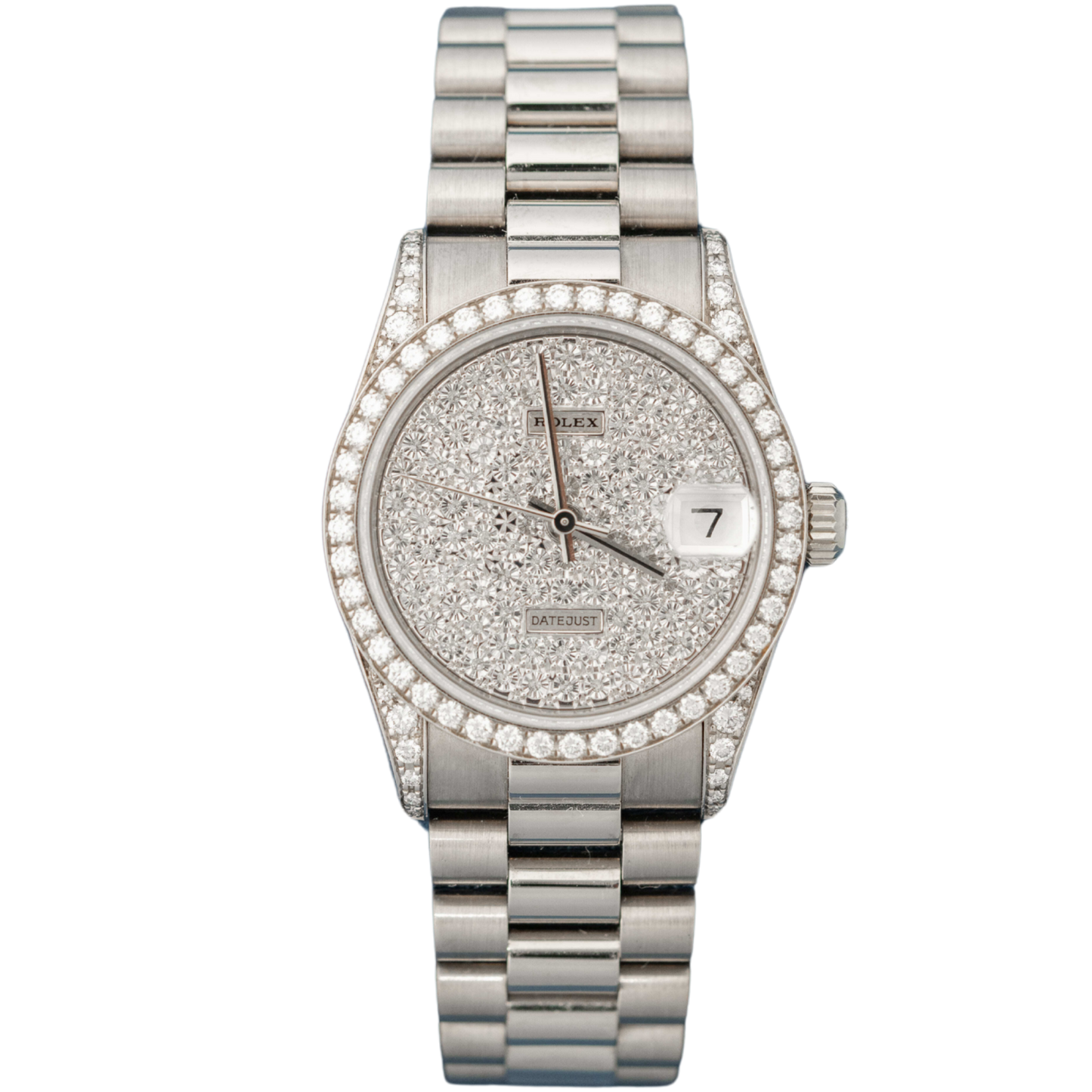 Rolex Datejust Ref. 68159 White Gold Factory Diamond Dial/Bezel/Lugs